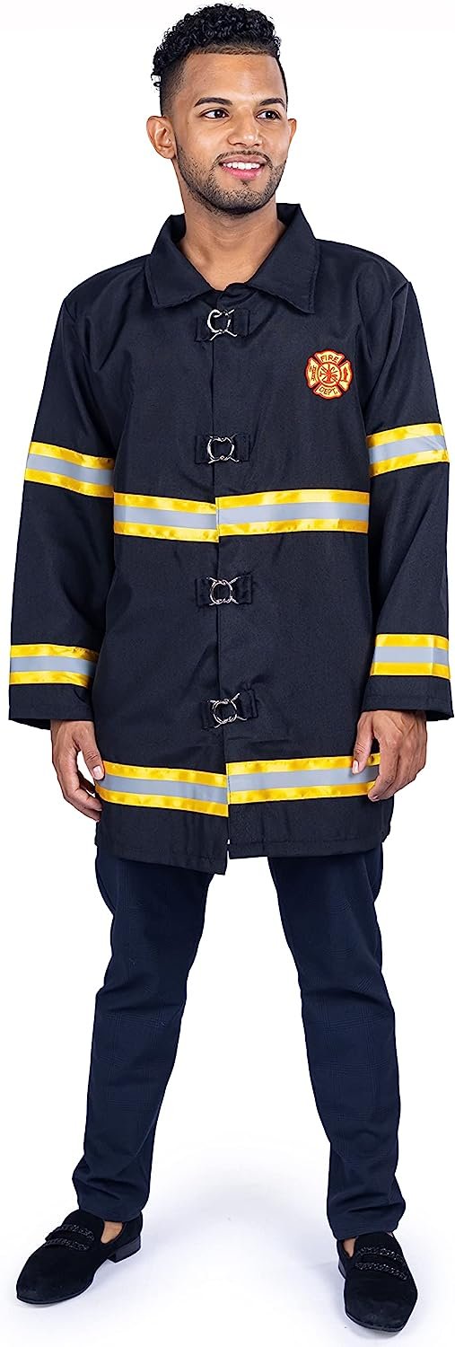 Dress Up America Adult Fire Fighter, Red - Walmart.com