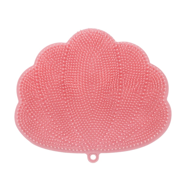 Cepillo de espalda para ducha de pared con ventosa | Cepillo plano grande para espalda, pies y exfoliación | Almohadilla de masaje para ducha para hombres y mujeres, ideal para paredes de azulejos y