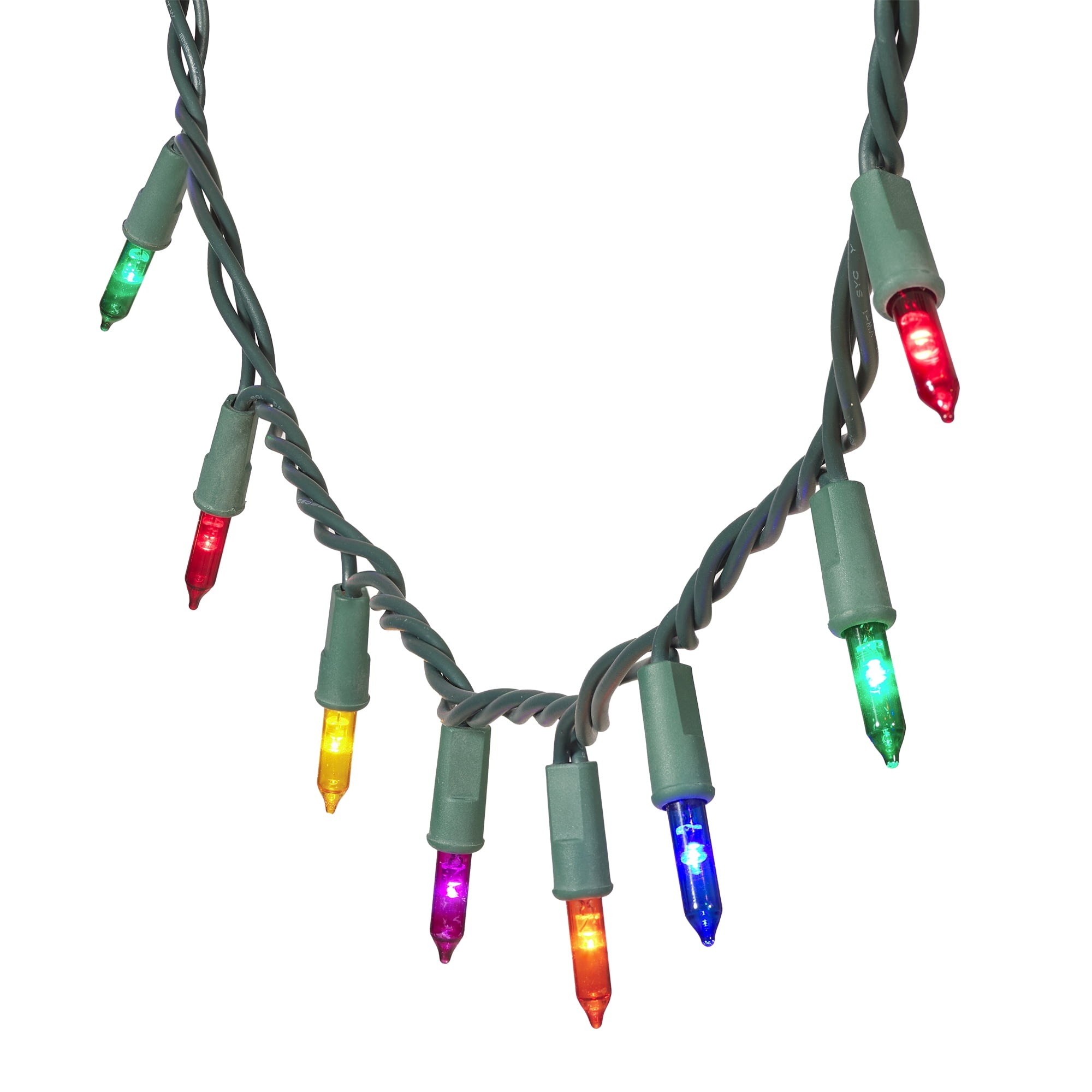 Indoor/Outdoor 100-Count LED Glass Mini Christmas String Lights, Multicolor, 19.5', by Holiday Time