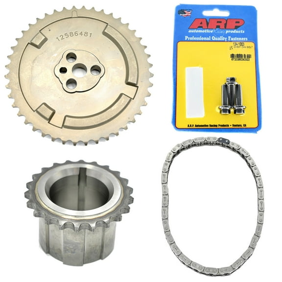 Michigan Motorsports LS Timing Chain Set with Cam Sprocket, ARP Cam Bolts, Crank Gear, and Timing Chain