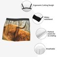 thumbnail image 5 of Wukai Yak Print Men’s Underwear Breathable Boxer Briefs,&nbsp;Moisture Wicking & Breathable-Medium, 5 of 7