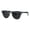 light pink grey, variant on Womens Wood Grain Half Horn Rim 90s Mod Sunglasses Dark Grey Black