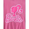 thumbnail image 4 of Barbie Girls Outfit Set Logo Applique Graphic Hoodie Flare Pants Velour 2 Piece Kids Clothes 2T-9Y, 4 of 10