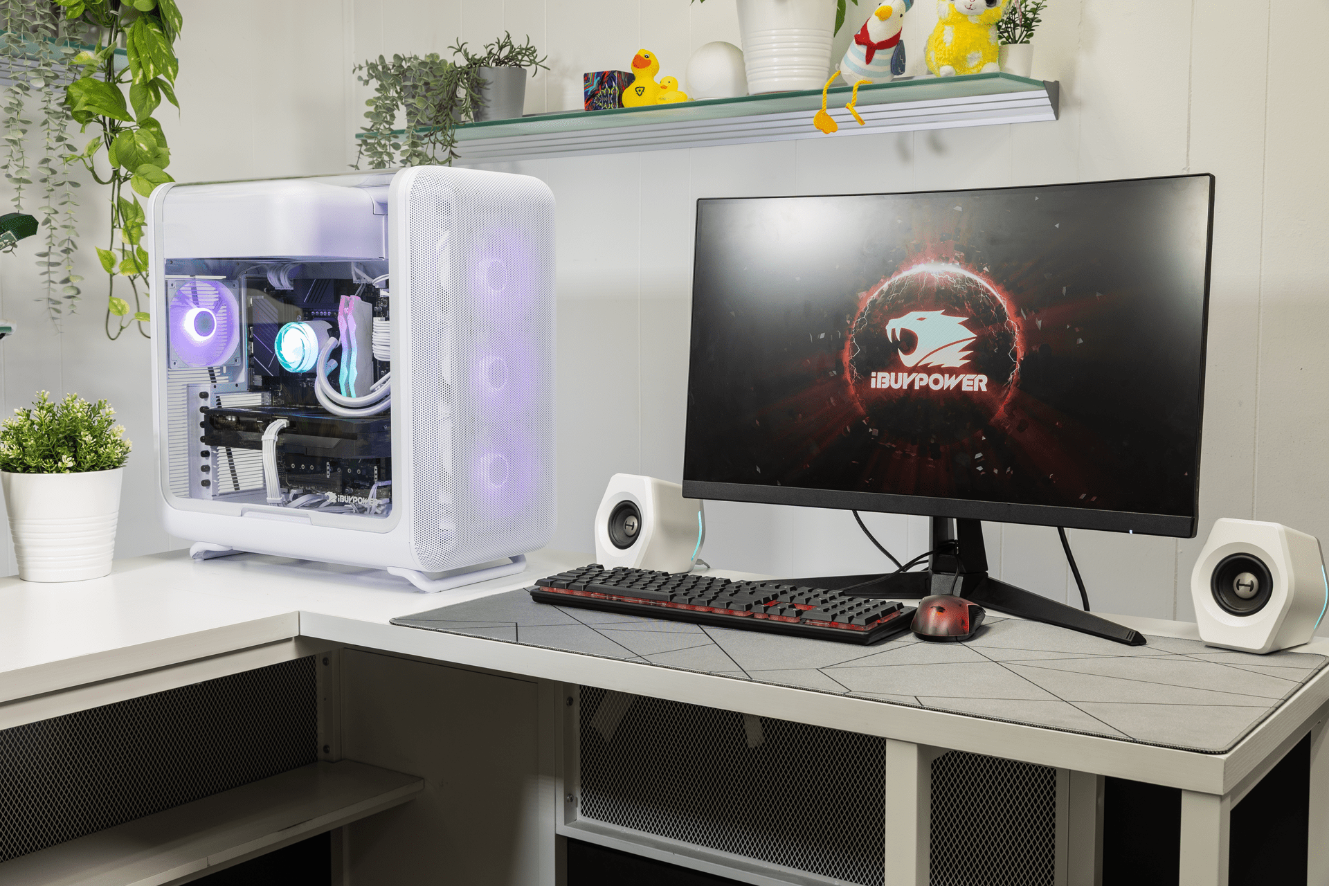 iBUYPOWER X50 Gaming PC Desktop Computer Intel Core Ultra 9 285 CPU, NVIDIA GeForce RTX 5070 12GB GPU, 32GB DDR5 RGB 5200MHz RAM, 1TB NVMe SSD, Windows 11 Home, Gamer Keyboard and Mouse - X50WI9N5701