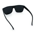 thumbnail image 6 of Mens Classic Oversized Flat Top Horn Rim Plastic Biker Sunglasses Shiny Black, 6 of 6