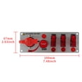 thumbnail image 1 of 12 Volt Ignition Switch Panel For Racing Car Push Button Switch Panel With Relay Kit-., 1 of 3