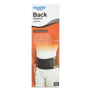 Equate Adjustable Copper Infused Back Support Brace, Unisex, One Size