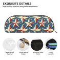 thumbnail image 5 of Leather Semi-Circular Storage Bag 7.5×2.6×1.4in Single Pocket Design Semi-Circular Shape Can Be Used As A Storage Pen Makeup Bag Independence Day Theme Elements Star (6), 5 of 7