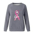 thumbnail image 5 of VKOYWKM Breast Cancer Awareness Shirts Women Breast Cancer Pink Ribbon T-Shirt Long Sleeve Crew Neck Breast Cancer Tops Fall Cancer Survivor Shirt, 5 of 5
