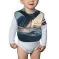 thumbnail image 6 of Hirioo Dancing Whale for Baby Waterproof Pocket Bib Adjustable Closed for Babies Toddlers with Large Pocket 6-24Months, 6 of 8