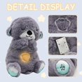 thumbnail image 3 of Nutria dormida con música de latidos del corazón, peluche koala con ejercicios de respiración y música, caja de música, peluche para dormir, regalo para recién nacido, 3 of 5