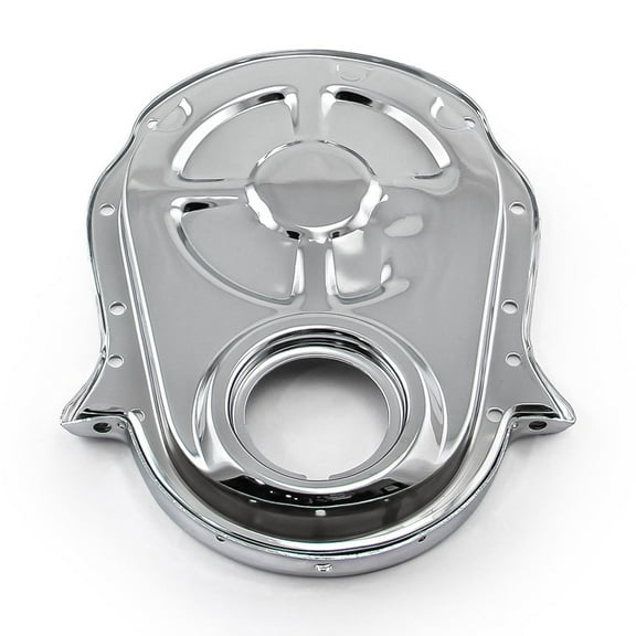 Speedmaster PCE265.1002 Compatible with Chevy BBC 454 Steel Plated Timing Chain Cover Chrome
