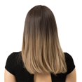 thumbnail image 3 of Peluca larga recta para mujeres Baoblaze Cabello largo Marrón Degradado, 3 of 8