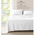 thumbnail image 5 of 100% Pima Cotton Twin Size 4-PCs Sheet Set (Solid, White) Fits 27-30â€ Deep Pocket, 600 Series Sateen Weave, 5 of 5