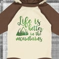 thumbnail image 4 of Inktastic Life's Better Mountains Girls Long Sleeve Baby Bodysuit, 4 of 5