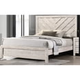 thumbnail image 2 of Geometric headboard, low footboard | Ideal for youth sleep areas, provides comfort, 2 of 2