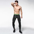 thumbnail image 6 of IWRICH Men's Tight Sportswear Gym Workout Running Leggings Camo Sports Workout Pants 04-Green XL, 6 of 8