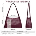 thumbnail image 3 of Kattee Leather Purses and Handbags for Women, Soft Genuine Leather Shoulder Hobo Bags with Top Magnetic Snap Closure, 3 of 7