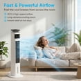 thumbnail image 4 of TABU Swamp Cooler, Tower Fan with Humidifier, Portable Air Conditioner Indoor with 24H Timer, Evaporative Air Cooler, Remote Control, Bedroom, Office, Home, 4 of 8