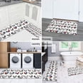 thumbnail image 5 of White Chicken Folk Pattern Kitchen Rugs Sets Of 2,Anti Fatigue Kitchen Mat Rugs Non Slip Washable,Decorative Kitchen Floor Mats for Kitchen,Sink,Laundry,17"x30"+17"x47", 5 of 7