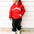thumbnail image 4 of Gerichy Toddler Baby Boy Clothes Fall Winter Outfit, Boys 2 Piece Outfit Long Sleeve Pullover Hoodie Sweatshirt And Loose Sweatpants Bottom Joggers Sport Running Walking Tracksuit, 4 of 5