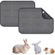 thumbnail image 2 of 2 paquetes de alfombrillas para jaulas de conejillos de indias, manta absorbente impermeable lavable para animales pequeños, conejo enano, chinc, 2 of 3