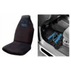 NFL Carolina Panthers 2 pc Front Floor Mats and Carolina Panthers Car Seat Cover Value Bundle