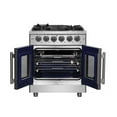 thumbnail image 2 of Forno Massimo 30-Inch Freestanding French Door Gas Range, 4 Burners, Convection Oven, Energy Efficient, 2 of 4