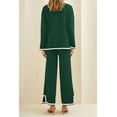 thumbnail image 6 of PRETTYGARDEN Women's 25 Piece Fall Knit Sweater Set Long Sleeve Tops Wide Leg Pants Sweatsuit Tracksuit Outfit Winter Clothing, 6 of 6