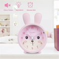 thumbnail image 2 of Children'S Alarm Clock for Girls Without Ticking,Rabbit Children'S Alarm Clock Silent Alarm Clock wi, 2 of 5