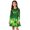 Green, variant on St Patrick Dresses For Girls Long Sleeve Crew Neck Festival Print Midi Dress Casual Loose Holiday Clothes (13-14 Years, Army Green)