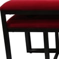 thumbnail image 5 of Modern Black and Red Metal Three Piece Bench Set, 5 of 5