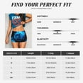 thumbnail image 6 of Lsque Ice Blue Fire Wolf Pattern High Waisted Biker Shorts for Women-Tummy Control Fitness Athletic Workout Running Yoga Gym Shorts,Moisture-Wicking-XX-Large, 6 of 9