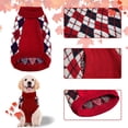thumbnail image 3 of Jersey para perro KAROKU Christmas Argyle de punto de invierno, tamaño mediano, 3 of 6