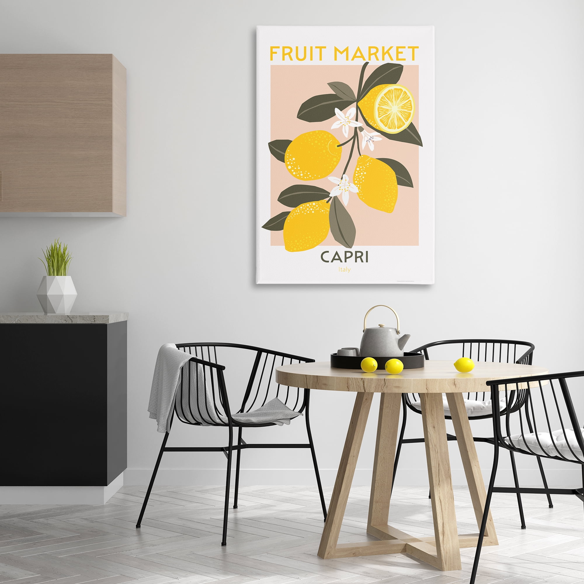 Stupell Industries Fruit Market Lemon Branch Food & Beverage Painting Wrapped Canvas Art Print Wall Art, 30 x 45