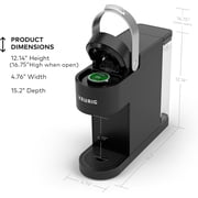 Keurig K-Slim Single Serve K-Cup Pod Coffee Maker, Multistream Technology, 3 Brew Sizes, Slim and Sleek Design, 46oz Removable Reservoir, Black