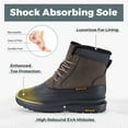 thumbnail image 3 of FitVille Men's Extra Wide Warm Fur Lining Winter Snow Boots Non-Slip Waterproof Winter Boots Outdoor Hiking Boots, 3 of 6