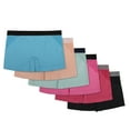thumbnail image 6 of Alyce Ives Intimates Seamless No Show Women’s Boyshort, Side Cutout Design 3, L, 6 Pack, 6 of 6
