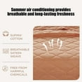 thumbnail image 5 of LKWLPD Cooling Blanket 59in*78.7in Summer Soft Blanket Skin Friendly Plain Print Washed Cotton Blended Breathable Blankets for Household Travel Camping Orange, 5 of 9