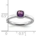 thumbnail image 2 of Sterling Silver Cushion Cut Amethyst Ring, 2 of 5