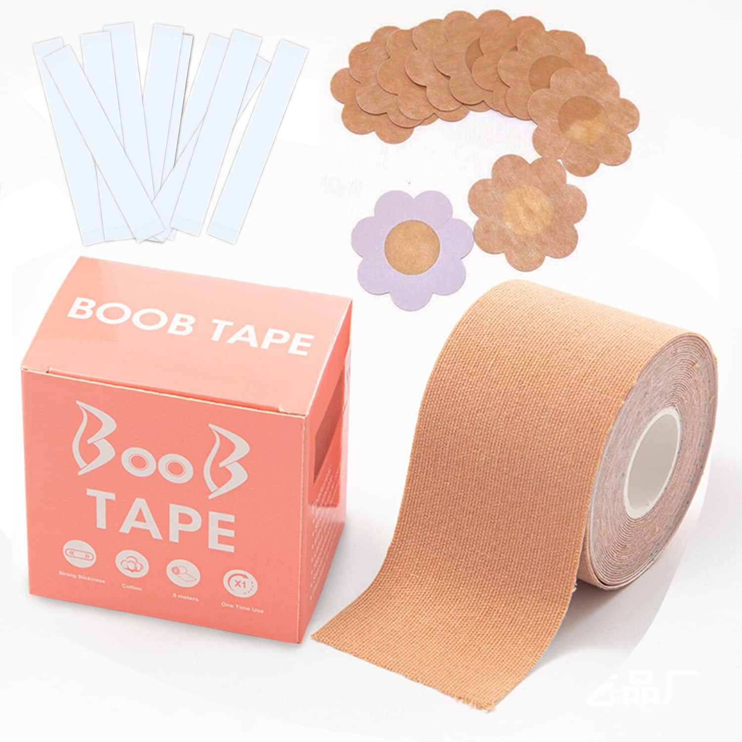 Boob Tape, Nipple Tape, Waterproof Breast Lift Tape, Elastic Comfortable  Breast Tape, Strapless Adhesive Sticky 
