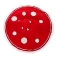 thumbnail image 3 of Sombrero de hongo rojo para cosplay, accesorio de fiesta con borla de perla falsa, decoración de gorro de hongo para mujer., 3 of 7