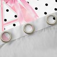thumbnail image 4 of Manfei Pink ABC Print A Blackout Curtains,Cute Polkadot Window Curtains Pack of 2 (38x45 Each), 4 of 6