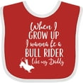 thumbnail image 3 of Inktastic Bull Rider Like Daddy Childs Boys Baby Bib, 3 of 4