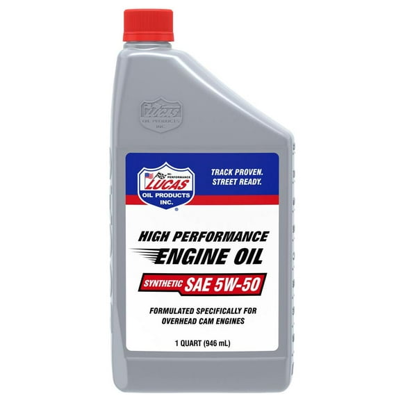 Lucas Oil Oil 10101 SAE 5W-50; Synthetic; 1 Quart Bottle; Single