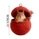 thumbnail image 3 of Adornos navideños, regalos navideños, bolas de punto navideñas, adornos acrílicos, lindos amigos del bosque con patrones Fair-Isle, linda serie de colgantes con animales, 3 of 6