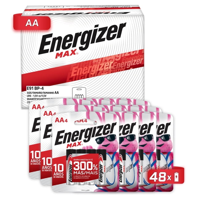 Pila Alcalina Energizer Max Aa Blister 48 Unidades