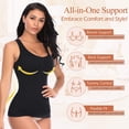 thumbnail image 2 of QUTETN 2 Packs Women‘s Shapewear Camisole with Built-in Bra - Tummy Control Compression Tank Tops, 2 of 6