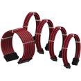 thumbnail image 1 of LINKUP - PSU Cable Extension Sleeved Custom Mod GPU PC Braided w/Comb Kit┃1 x 24 P (20+4)┃2 x 8 P (4+4) CPU┃2 x 8 P, 1 of 5
