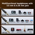 thumbnail image 4 of OneOdio Pro-30 Auriculares supraaurales, auriculares con sonido estéreo premium con cable con controlador de 50 mm, auriculares plegables y cómodos con orejeras proteicas y puerto compartido para grab, 4 of 5